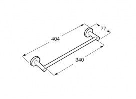 TOALLERO BARRA 40 SUPERINOX ROCA